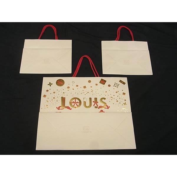 ■極美品〜■ LOUIS VUITTON ルイヴィトン ホリデーコレクション クリスマス 2023 紙袋 ショッパー 3点セット まとめ売り DH6309 | LOUIS VUITTON | 04