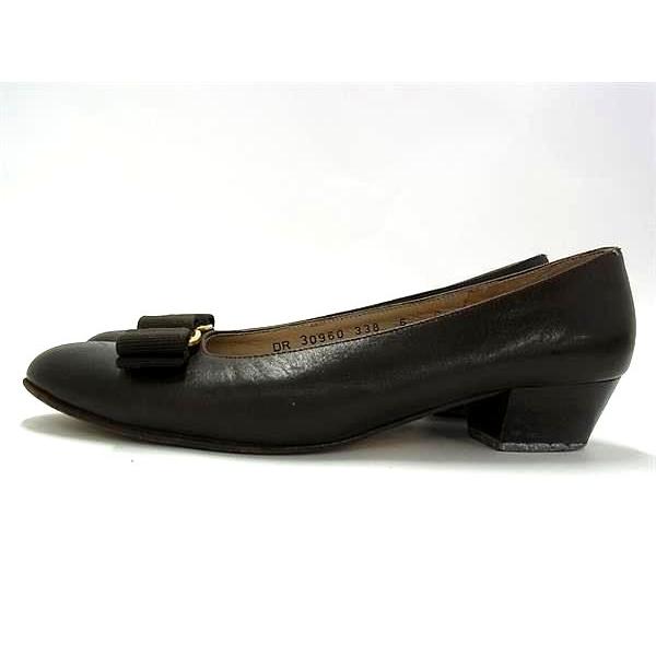 Salvatore Ferragamo フェラガモ ヴァラリボン レザー ヒール パンプス表記サイズ 6 (約23.5cm)  靴 シューズ ブラウン系 DH6316 | FERRAGAMO | 02