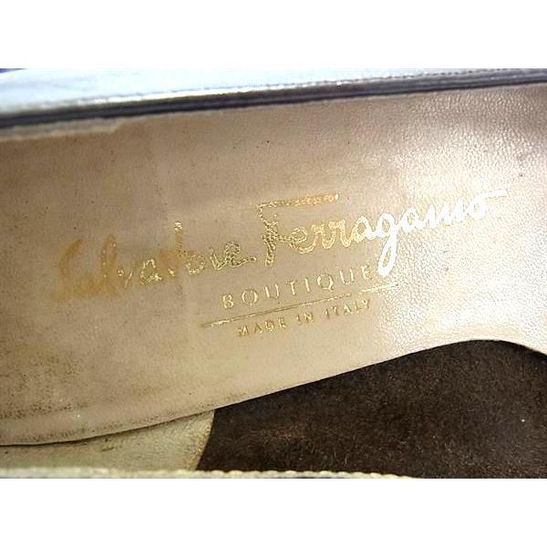 Salvatore Ferragamo フェラガモ ヴァラリボン レザー ヒール パンプス表記サイズ 6 (約23.5cm)  靴 シューズ ブラウン系 DH6316 | FERRAGAMO | 04