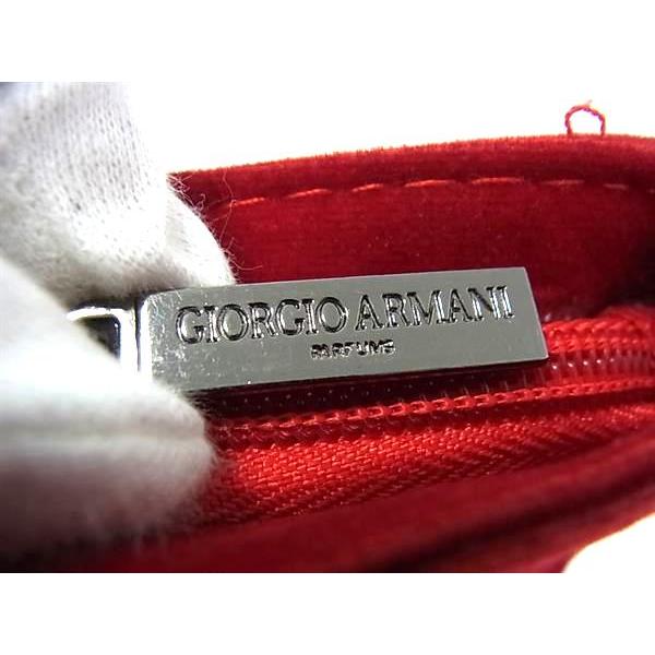 GIORGIO ARMANI □美品□ ジョルジオアルマーニ ベロア クラッチ