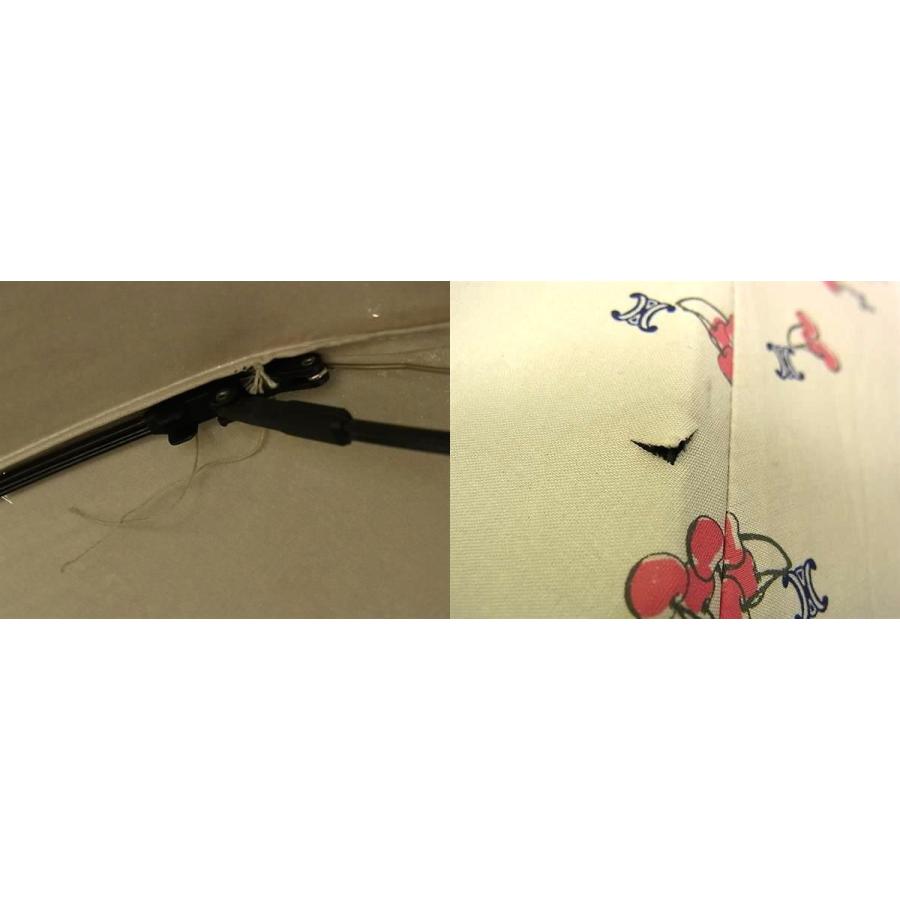 CELINE セリーヌ チェリー さくらんぼ柄 刺繍 3段折り 日傘 折りたたみ傘 折り畳み傘 高級傘 アイボリー系×マルチカラー DI3200 | CELINE | 09