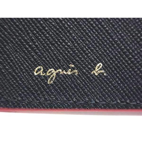 186 アニエスべー agnes b キーケース 4連 小銭入れ レザー 箱付き agnes b. □美品□ アニエスベー レザー コインケース付き 4連