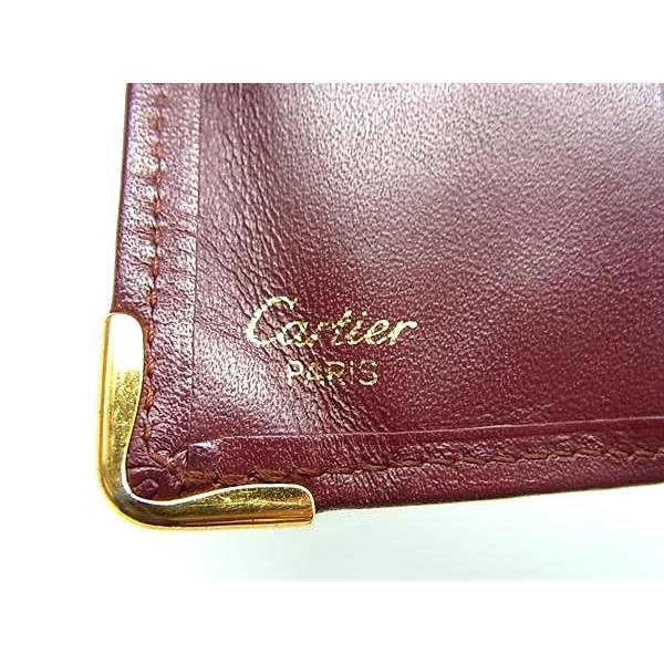 Cartier（カルティエ） マストライン レザー 二つ折り 財布 ウォレット