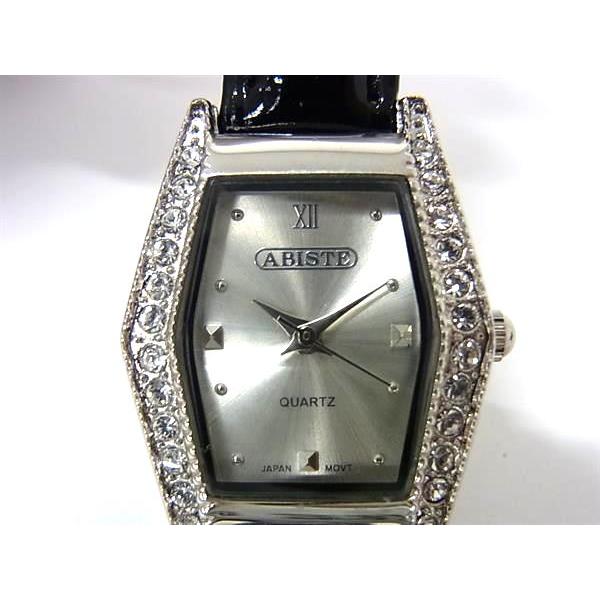 □美品□ ABISTE アビステ SS×レザー クォーツ 腕時計 ウォッチ