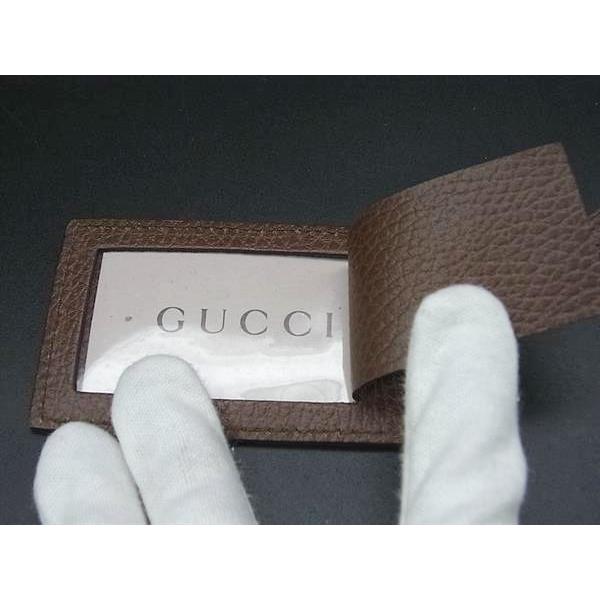 GUCCI（グッチ） □美品□ インターロッキングG レザー ラゲッジタグ