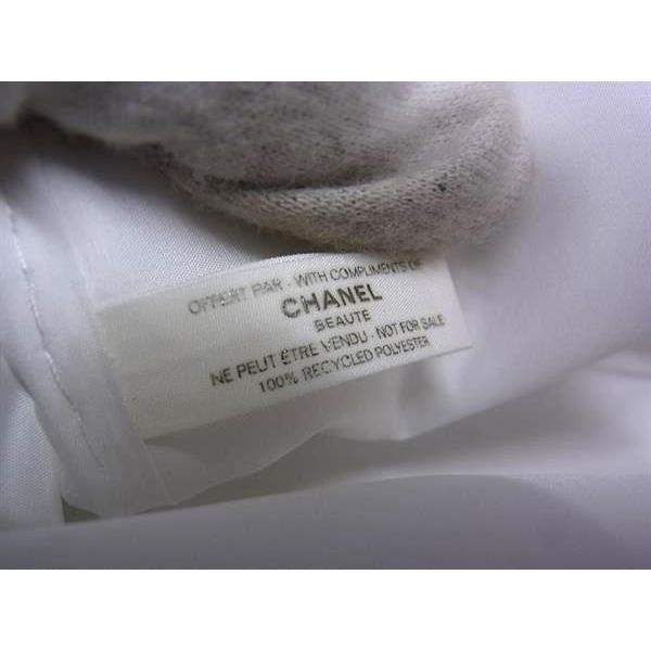 ■美品■ CHANEL シャネル ロゴ フェルト ゴールド金具 ポーチ マルチケース 小物入れ レディース オフホワイト系 DJ6233 | CHANEL | 03