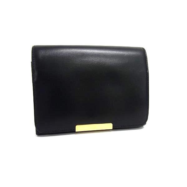 ■極美品■ Kitamura キタムラ レザー 二つ折り 財布 ウォレット 札入れ 小銭入れ カード入れ メンズ レディース ブラック系 DJ7370 | Kitamura