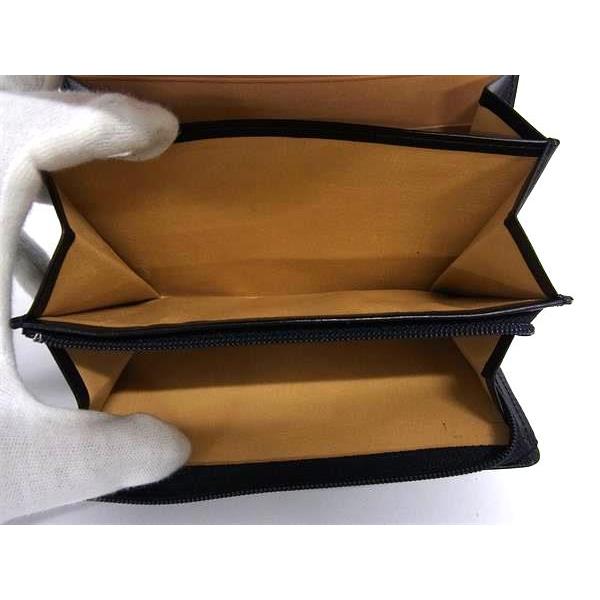 ■極美品■ Kitamura キタムラ レザー 二つ折り 財布 ウォレット 札入れ 小銭入れ カード入れ メンズ レディース ブラック系 DJ7370 | Kitamura | 05