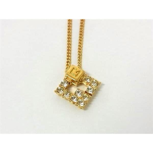 GIVENCHY ヴィンテージネックレス ゴールド×ラインストーン GIVENCHY □極美品□ ジバンシィ ヴィンテージ ラインストーン