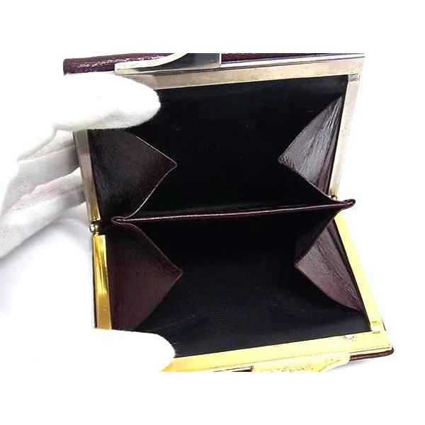 GOLD PFEIL ゴールドファイル ハンドバッグ がま口 2way レザー GOLD PFEIL ゴールド ファイル レザー がま口 三つ折り 財布