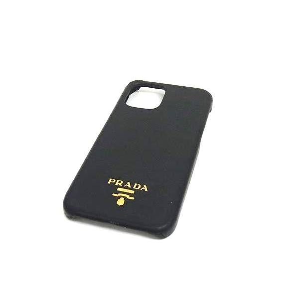 PRADA プラダ サフィアーノレザー  iPhone 12/12 Pro 対応 アイフォンケース スマホケース レディース メンズ ブラック系 DK1949 | PRADA