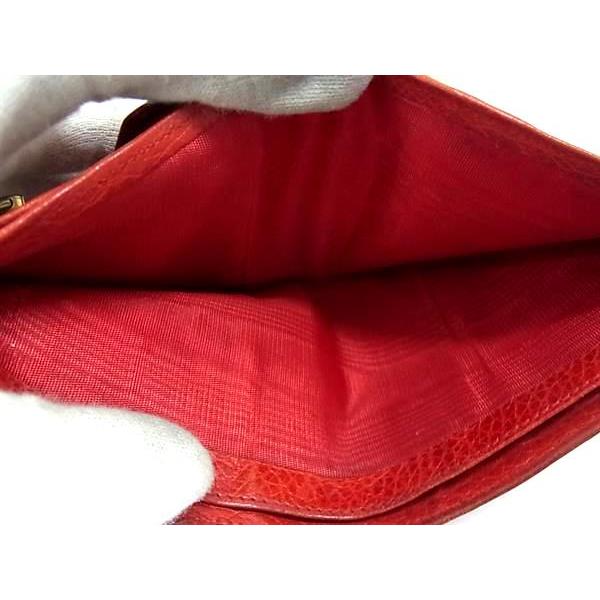 CELINE セリーヌ ヴィンテージ ガンチーニ金具 レザー 二つ折り 財布 ウォレット 札入れ カード入れ レディース レッド系 DK2191 | CELINE | 03