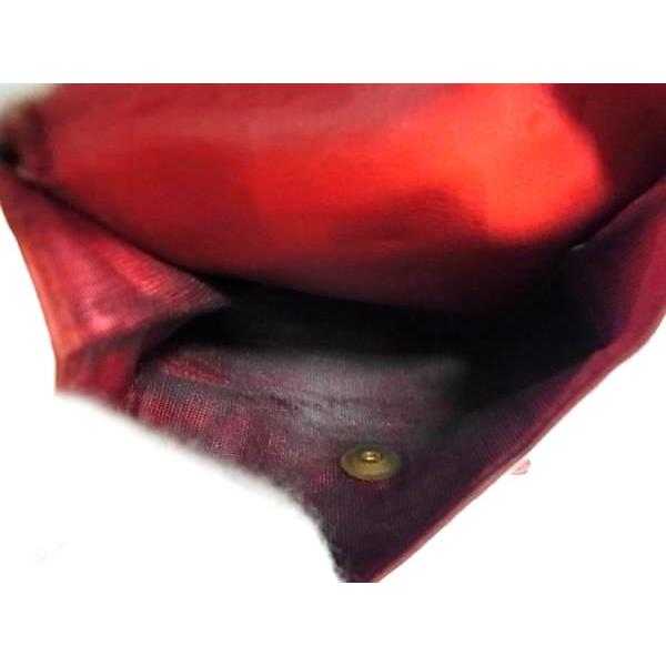 CELINE セリーヌ ヴィンテージ ガンチーニ金具 レザー 二つ折り 財布 ウォレット 札入れ カード入れ レディース レッド系 DK2191 | CELINE | 04