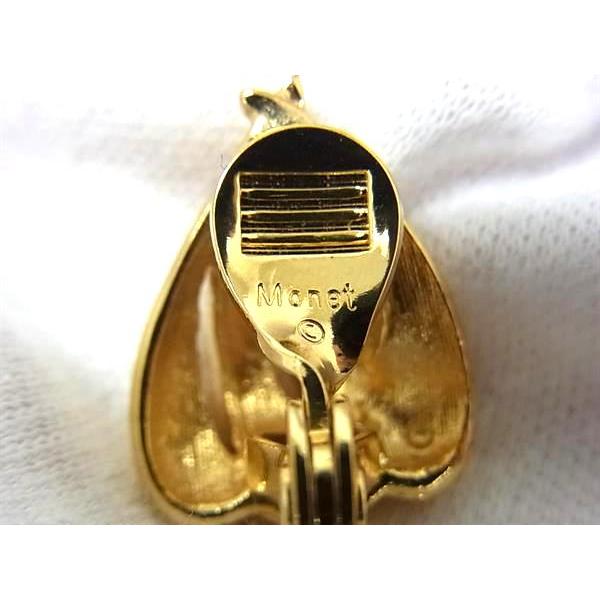 ■美品■ MONET モネ クリップ式 イヤリング アクセサリー レディース ゴールド系 DK4622 | MONET | 02