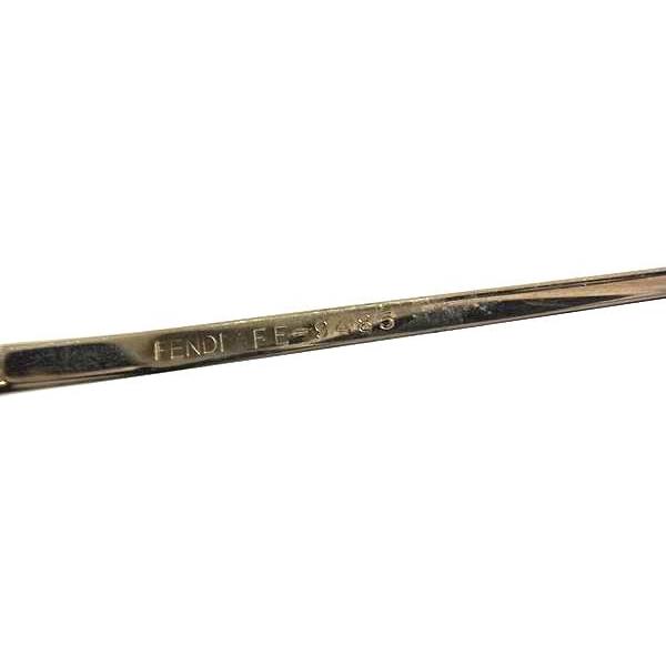 FENDI フェンディヴィンテージ FE-9485 ダイヤモンド サファイア 度入り メガネ めがね 眼鏡 レディース ゴールド系 DK7270 | FENDI | 03