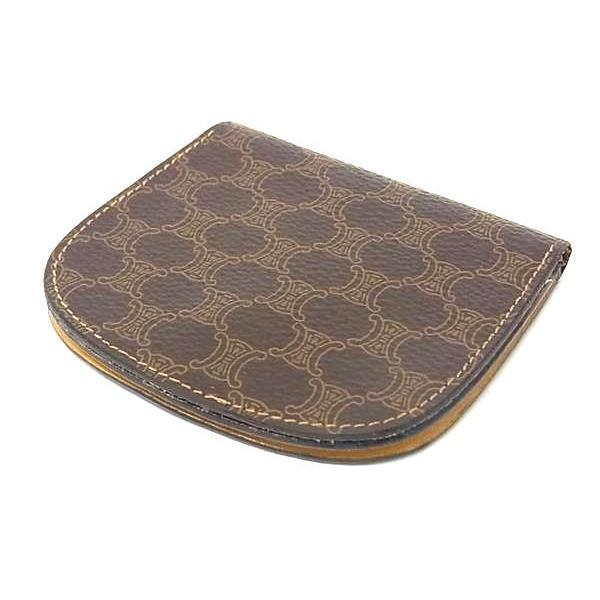 CELINE（セリーヌ） マカダム柄 PVC×レザー コインケース コインパース