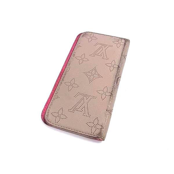 【美品】LOUIS VUITTON iPhoneケース　マヒナ ルイヴィトン iPhoneケース マヒナ