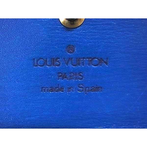 未使用品　ルイヴィトン　ミュルティクレ　エピ　4連キーケース　青 ヴィトン エピ ミュルティクレ4 M63827 キーケース ブルー Aランクの