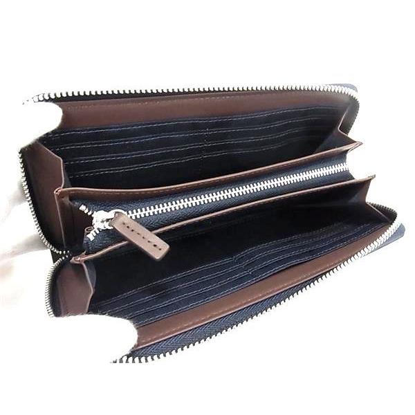 ■新品■未使用■ LANVIN COLLECTION ランバンコレクション レザー ラウンドファスナー 長財布 ウォレット ネイビー系 FA1164 LANVIN COLLECTION □新品□未使用□ ランバンコレクション レザー