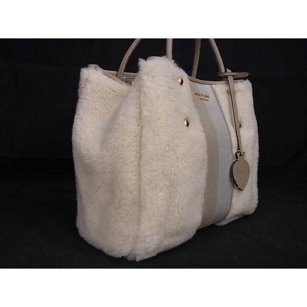 □新品□未使用□ kate spade ケイトスペード ボア×レザー 2WAY
