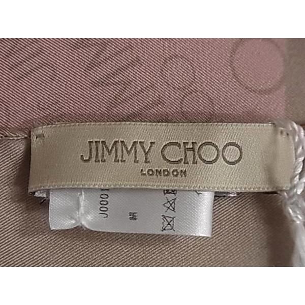 ■新品■未使用■ JIMMY CHOO ジミーチュウ シルク100% スカーフ ストール レディース ピンク系 FA7789 JIMMY CHOO（ジミーチュウ） □新品□未使用□ シルク100% スカーフ