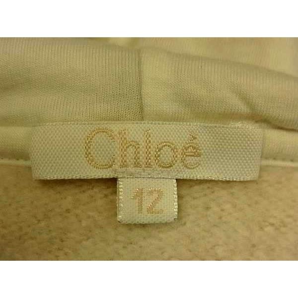 ■新品■未使用■ Chloe クロエ コットン100% セットアップ フード付き トップス ボトムス サイズ 12 洋服 ベージュ系×ホワイト系 FB5890 Chloe（クロエ） □新品□未使用□ コットン100% セットアップ フード