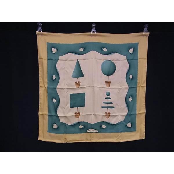 BVLGARI □新品□未使用□ ブルガリ シルク100% 大判 スカーフ  