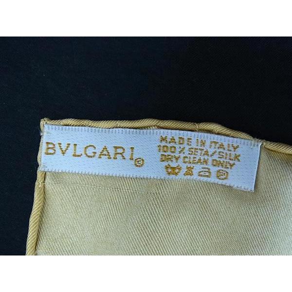 BVLGARI □新品□未使用□ ブルガリ シルク100% 大判 スカーフ  