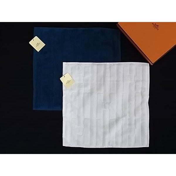 HERMES　エルメス　タオルハンカチ　ステアーズ h103191m.jpg