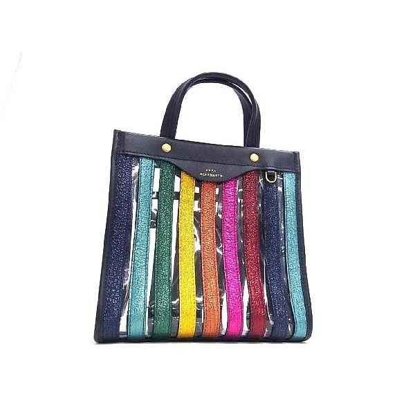 Anya Hindmarch   アニヤハインドマーチ　ネイビー  トートバッグ 中古・古着通販】ANYA HINDMARCH (アニヤハインドマーチ) EYES