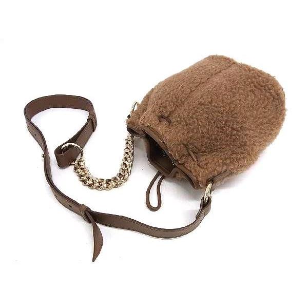 Max Mara（マックスマーラ） □新品同様□ ボア×レザー クロスボディ