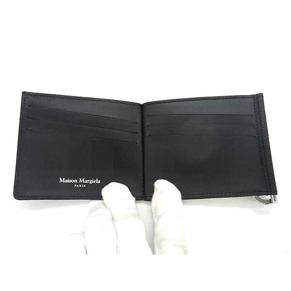 メゾン マルジェラ Maison Margiela 二つ折り財布 黒 Maison Margiela □新品□未使用□ メゾン マルジェラ レザー 二
