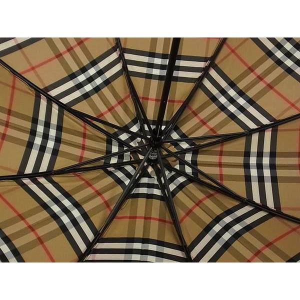 【新品】Burberrys 折りたたみ傘 ベージュ・チェック柄 BURBERRY バーバリー 傘 レディース 折り畳み傘 正規品 ベージュ
