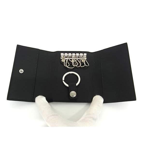 ■新品同様■ dunhill ダンヒル PVC 6連 キーリング付き キーケース 鍵入れ メンズ ブラック系 FD9940 □新品同様□ dunhill ダンヒル PVC 6連 キーリング付き キーケース 鍵