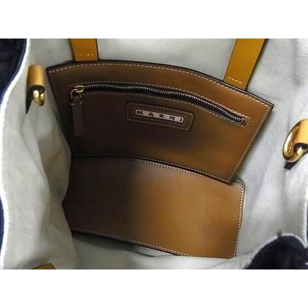 MARNI（マルニ） □極美品□ ミュゼオ レザー×ボア 2WAYハンドバッグ