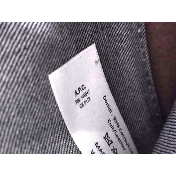 A.P.C.（アーペーセー） □新品同様□ デニム×レザー クラッチ