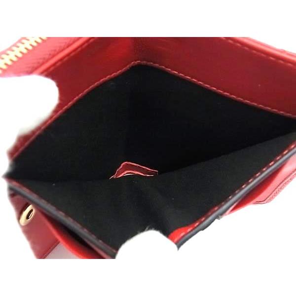 ■新品■未使用■ VERSACE ヴェルサーチ メデューサ レザー 二つ折り 財布 ウォレット レディース レッド系 FE6187 VERSACE（ヴェルサーチェ） □新品□未使用□ ヴェルサーチ メデューサ