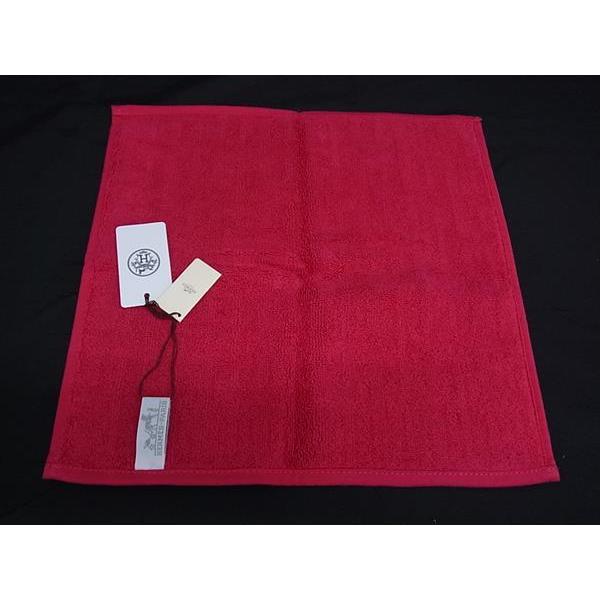 ■新品■未使用■ HERMES エルメス ステアーズ カレタオル コットン100％ ハンドタオル ハンカチ レディース ピンク系 FE9995 | HERMES | 01