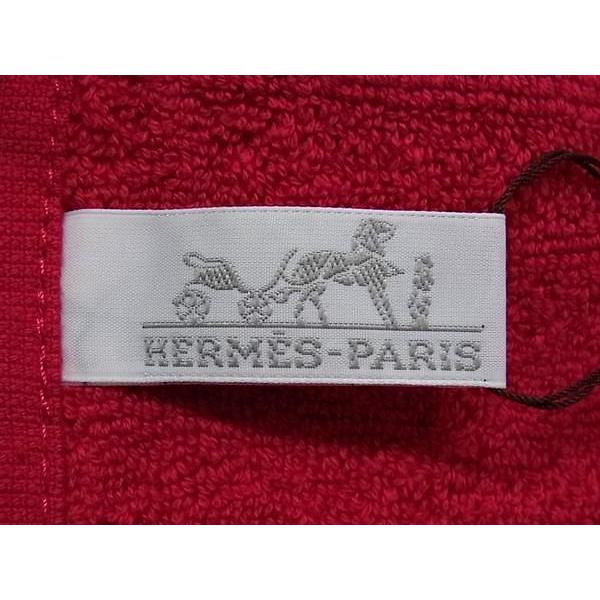 ■新品■未使用■ HERMES エルメス ステアーズ カレタオル コットン100％ ハンドタオル ハンカチ レディース ピンク系 FE9995 | HERMES | 02