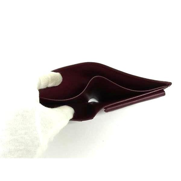 Cartier □新品□未使用□ カルティエ マストライン レザー 二つ折り
