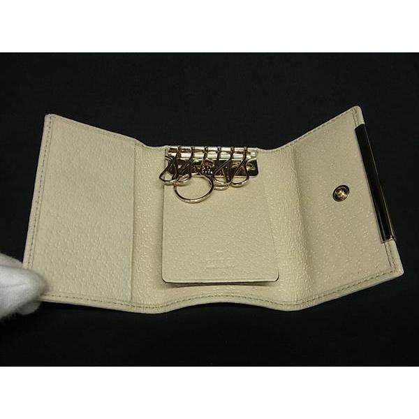 GUCCI（グッチ） □極美品□ 127048 GG柄 GGキャンバス×レザー 6連