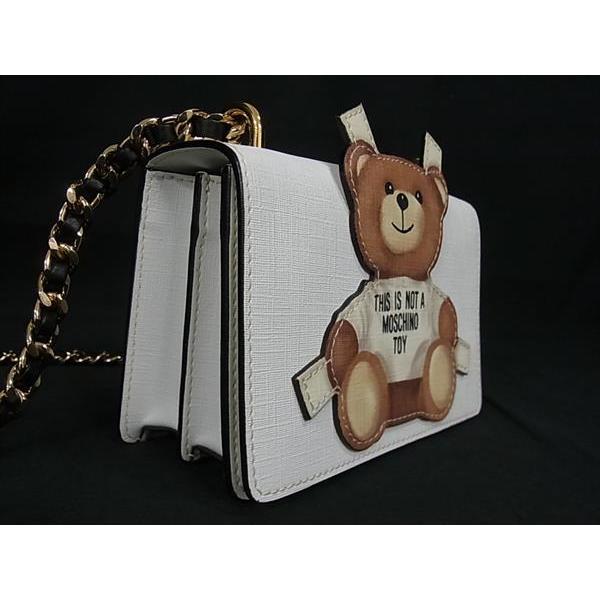 MOSCHINO（モスキーノ） □極美品□ レザー ベア ショルダーバッグ