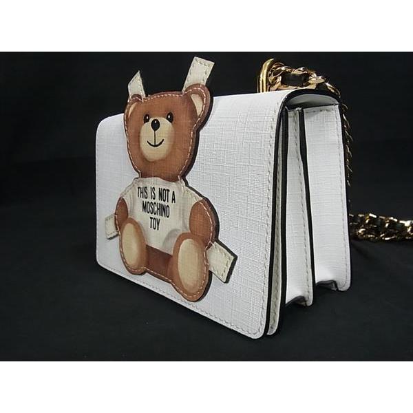 MOSCHINO（モスキーノ） □極美品□ レザー ベア ショルダーバッグ
