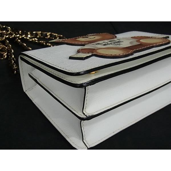 MOSCHINO（モスキーノ） □極美品□ レザー ベア ショルダーバッグ