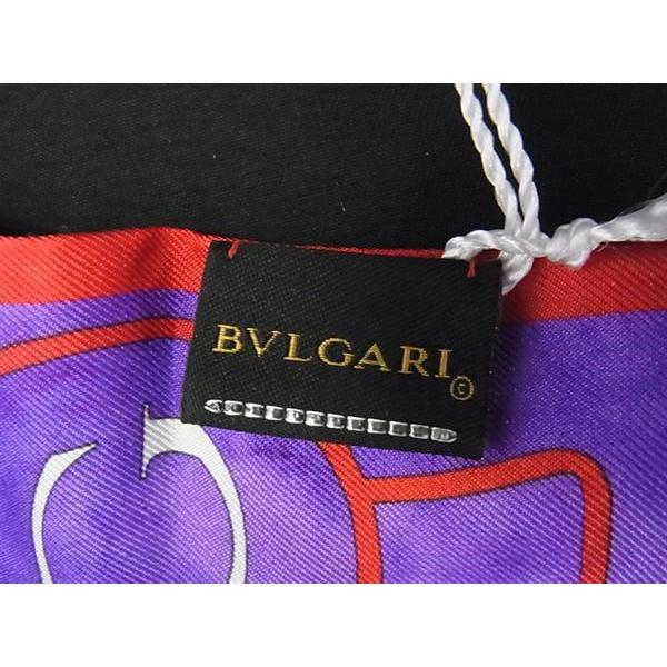 BVLGARI □新品□未使用□ ブルガリ シェリー シルク100% 総柄
