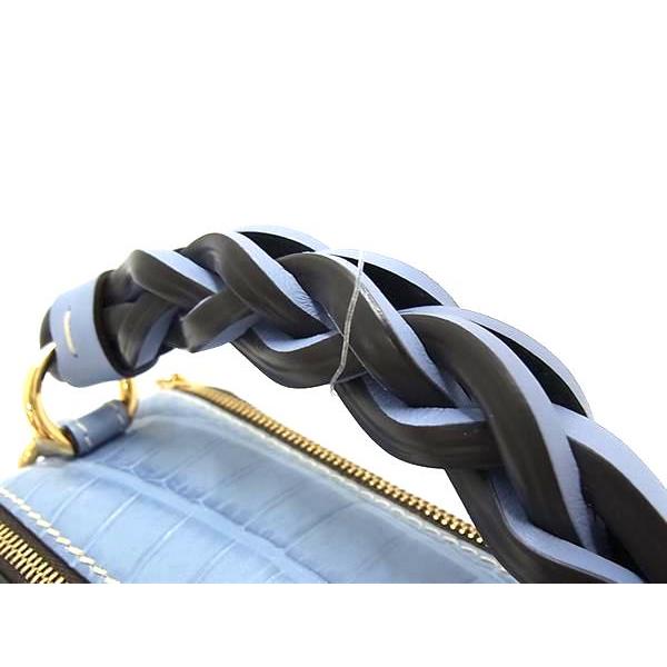 ■新品■未使用■ Chloe クロエ ダリア ミニ レザークロコダイル型押しレザー 2WAY ハンドバッグ ショルダー ブルーグレー系 FF8508 | Chloe | 03