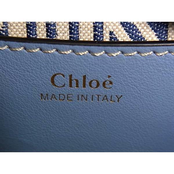 ■新品■未使用■ Chloe クロエ ダリア ミニ レザークロコダイル型押しレザー 2WAY ハンドバッグ ショルダー ブルーグレー系 FF8508 | Chloe | 07