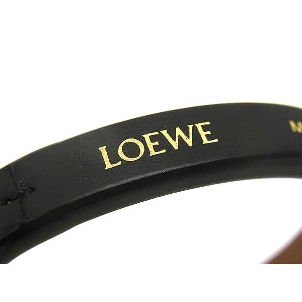 LOEWE（ロエベ） □新品同様□ レザー 3連 ブレスレット バングル 2
