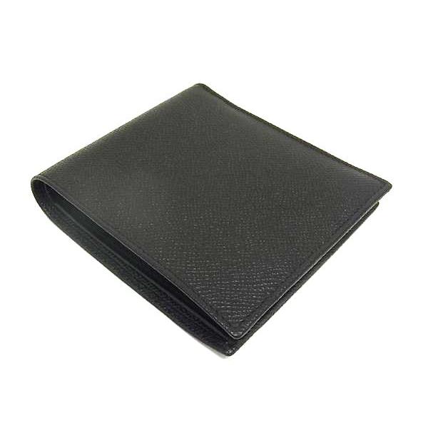 BVLGARI □新品同様□ ブルガリ レザー 二つ折り 財布 ウォレット 小銭