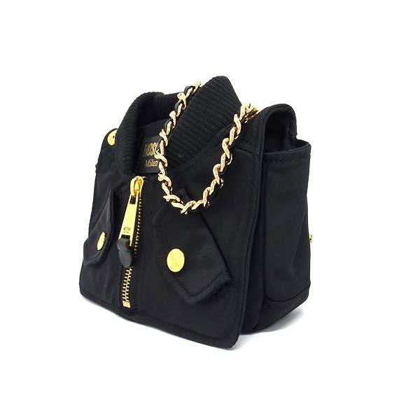MOSCHINO □極美品□ モスキーノ ライダース ナイロン チェーン